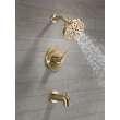 144749-CZ Nicoli Monitor 14 Series Tub and Shower, Champagne Bronze