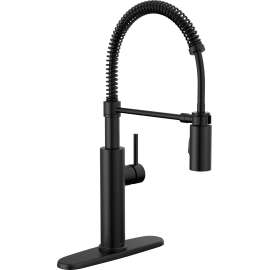 18803-BL-DST Antoni Single Handle Pull Down Spring Kitchen Faucet