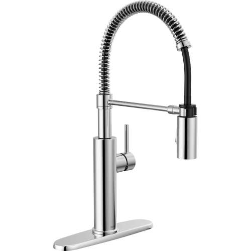 18803-DST Antoni Single Handle Pull Down Spring Kitchen Faucet, Chrome