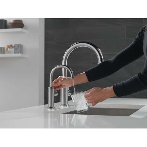 1930LF-H-AR Other Contemporary Round Instant Hot Water Dispenser, Arctic Stainless