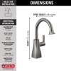 1940-KS-DST Other Contemporary Square Beverage Faucet, Black Stainless