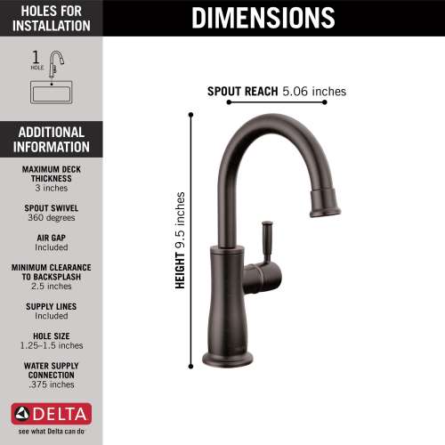 1960-RB-DST Other Traditional Beverage Faucet, Venetian Bronze