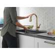 19802TZ-CZ-DST Lenta Single Handle Pull Down Kitchen Faucet with Touch2O Technology, Champagne Bronze