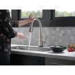 19802TZ-SP-DST Lenta Single Handle Pull Down Kitchen Faucet with Touch2O Technology, Spotshield Stainless