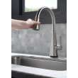 19802TZ-SP-DST Lenta Single Handle Pull Down Kitchen Faucet with Touch2O Technology, Spotshield Stainless