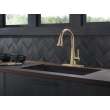 19802Z-CZ-DST Lenta Single Handle Pull Down Kitchen Faucet, Champagne Bronze