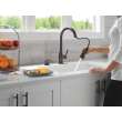 19831Z-RBSD-DST Hazelwood Single Handle Pull Down Kitchen Faucet with Soap Dispenser and ShieldSpray Technology, Venetian Bronze