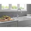 19831Z-SD-DST Hazelwood Single Handle Pull Down Kitchen Faucet with Soap Dispenser and ShieldSpray Technology, Chrome