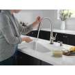 19835TZ-SPSD-DST Auburn Single Handle Pull Down Kitchen Faucet with Soap Dispenser and Touch2O Technology, Spotshield Stainless