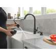 19877Z-BLSD-DST Capertee Single Handle Pull Down Kitchen Faucet with Soap Dispenser and ShieldSpray Technology