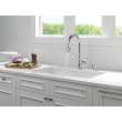 19877Z-SD-DST Capertee Single Handle Pull Down Kitchen Faucet with Soap Dispenser and ShieldSpray Technology, Chrome
