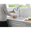19877Z-SD-DST Capertee Single Handle Pull Down Kitchen Faucet with Soap Dispenser and ShieldSpray Technology, Chrome