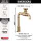 1990LFC-CZ Broderick True Bar Kitchen Faucet, Champagne Bronze