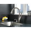 19932Z-SPSD-DST Berkley Single Handle Pull Down Kitchen Faucet with MagnaTite and Soap Dispenser, Spotshield Stainless