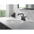 2536-BLMPU-DST SAYLOR Two Handle Centerset Bathroom Faucet, Matte Black