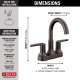 2559-RBMPU-DST Trinsic Two Handle Centerset Bathroom Faucet, Venetian Bronze