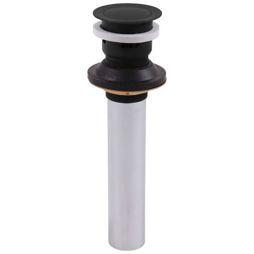 33W576BL Other Push Pop Up with Overflow , Matte Black