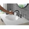 3558-BLPD-DST Trinsic Two Handle Widespread Pull Down Bathroom Faucet, Matte Black