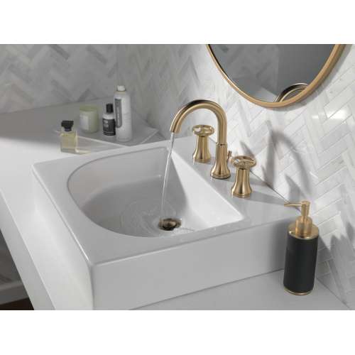 3558-CZMPU-DST Trinsic Two Handle Widespread Bathroom Faucet, Champagne Bronze