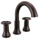 3558-RBPD-DST Trinsic Two Handle Widespread Pull Down Bathroom Faucet, Venetian Bronze
