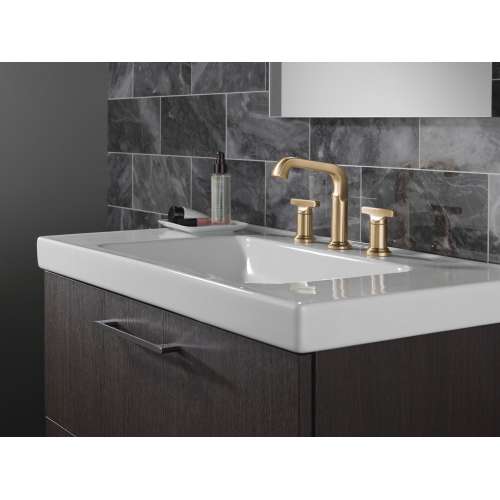 35587-CZ-PR-DST Tetra Two Handle Widespread Bathroom Faucet, Lumicoat Champagne Bronze