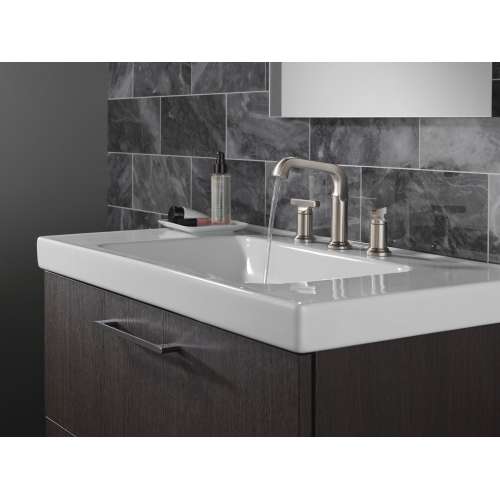 35587-SS-PR-DST Tetra Two Handle Widespread Bathroom Faucet, Lumicoat Stainless