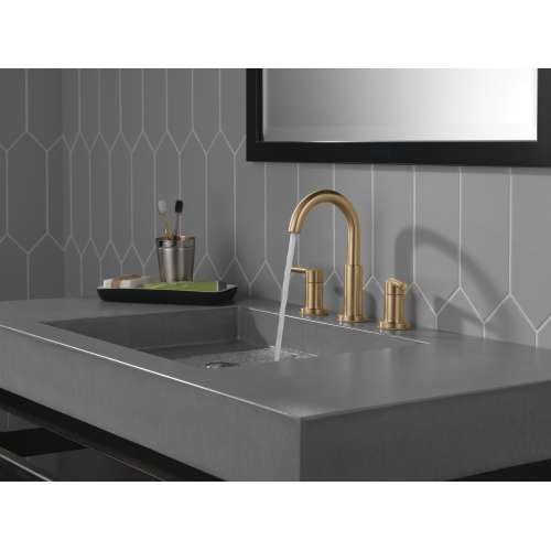 35749LF-CZ Nicoli Two Handle Widespread Bathroom Faucet, Champagne Bronze