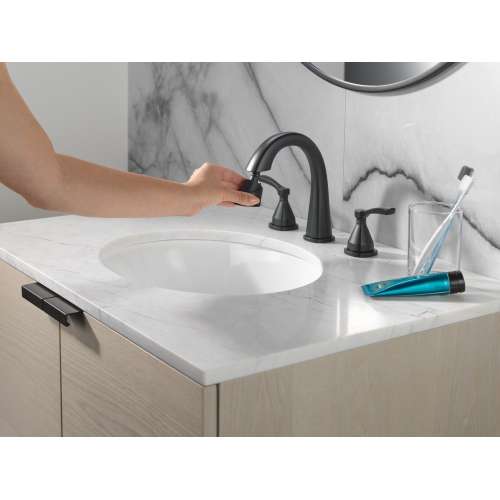 35775-BLPD-DST Stryke Two Handle Widespread Pull Down Bathroom Faucet, Matte Black