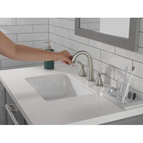 35775-SSPD-PR-DST Stryke Two Handle Widespread Pull Down Bathroom Faucet, Lumicoat Stainless