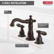 35955-RB-DST Victorian Two Handle Widespread Bathroom Faucet, Venetian Bronze