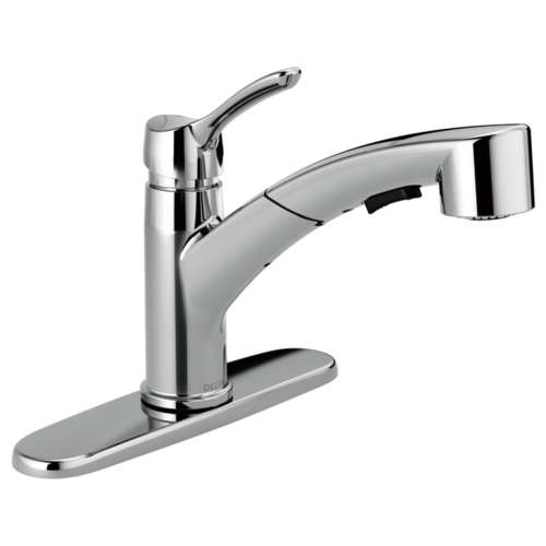 4140-TP-DST Collins Single Handle Tract-Pack Pull Out Kitchen Faucet, Chrome
