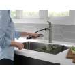 4159-KS-DST Trinsic Single Handle Pull Out Kitchen Faucet, Black Stainless