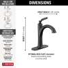 532-BLMPU-DST Woodhurst Single Handle Bathroom Faucet, Matte Black