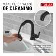 533LF-BLPDMPU Kayra Single Handle Pull Down Bathroom Faucet, Matte Black