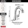 533LF-PDMPU Kayra Single Handle Pull Down Bathroom Faucet