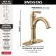 535-CZMPU-DST SAYLOR Single Handle Bathroom Faucet, Champagne Bronze