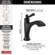 556-BLMPU-DST Dorval Single Handle Bathroom Faucet