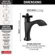 557-BLLPU-DST Dorval Single Handle Bathroom Faucet