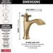 557-CZMPU-DST Dorval Single Handle Bathroom Faucet, Champagne Bronze