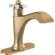 557-GSLPU-DST Dorval Single Handle Bathroom Faucet, Champagne Bronze and Porcelain