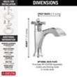 557-LPU-DST Dorval Single Handle Bathroom Faucet, Chrome