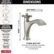557-SSLPU-DST Dorval Single Handle Bathroom Faucet, Stainless