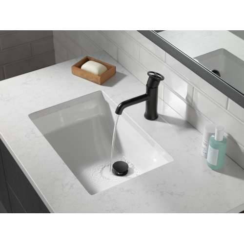 558-BLLPU-DST Trinsic Single Handle Bathroom Faucet, Matte Black