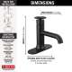 558-BLMPU-DST Trinsic Single Handle Bathroom Faucet, Matte Black