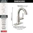 559HAR-SSPD-DST Trinsic Single Handle Pull Down Bathroom Faucet, Stainless