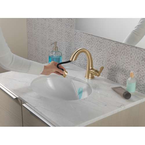 577-CZPD-PR-DST Stryke Single Handle Pull Down Bathroom Faucet, Lumicoat Champagne Bronze