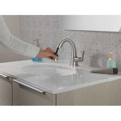 577-SSPD-PR-DST Stryke Single Handle Pull Down Bathroom Faucet, Lumicoat Stainless