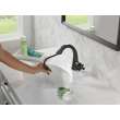 5776-BLPD-DST Stryke Single Handle Pull Down Bathroom Faucet, Matte Black