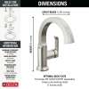 588SH-SS-PR-DST Tetra Single Handle Bathroom Faucet, Lumicoat Stainless