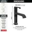 589-BL-DST Tetra Single Handle Bathroom Faucet